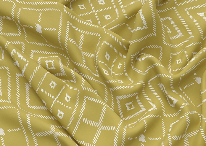 Newquay, Mustard - Motorised Roman Blind - Image 4